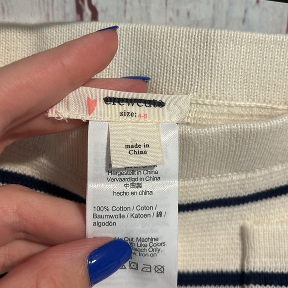 NWOT J. Crew Crewcuts Girls' sweater-skirt in stripe - Picture 7 of 8